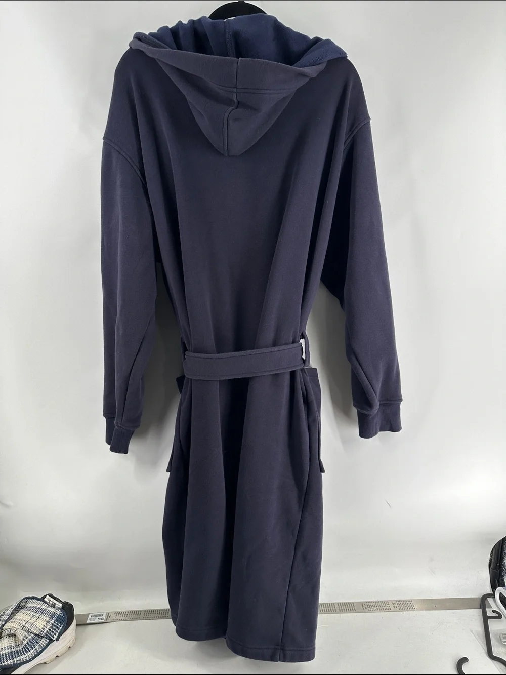 UGG Leeland robe hooded bath robe lounge pajamas navy blue sz m/l